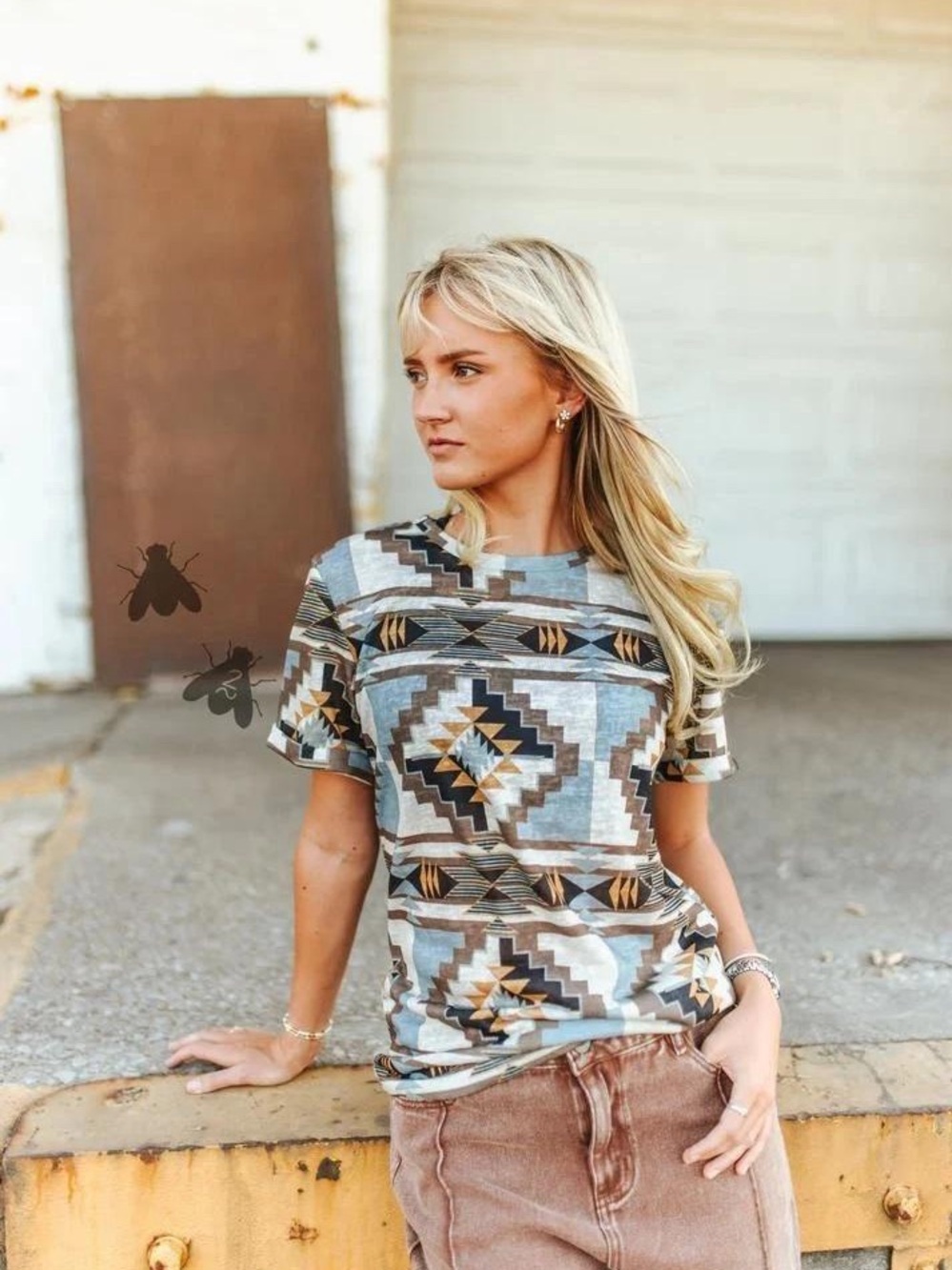 Womens 2fly Co. Dumas Desert tshirt